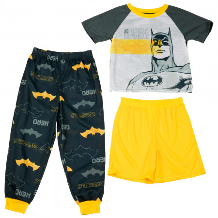 Batman The Dark Knight 3-Piece Boys Pajama Set